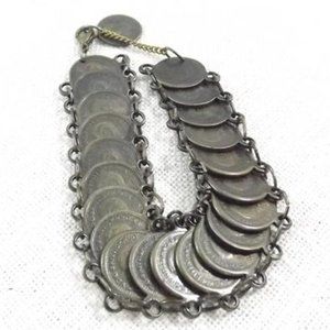 Vintage George V 1917 Faux Coin Bracelet